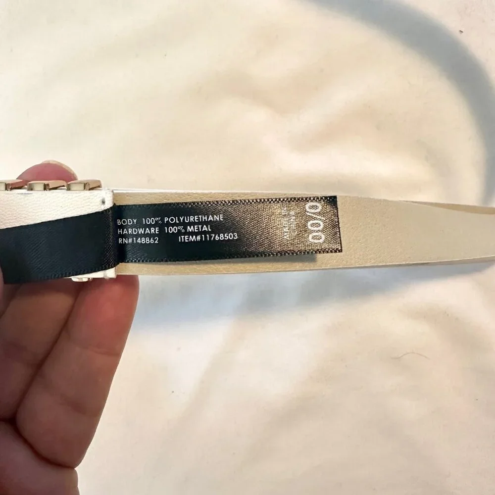 Torrid White Belt with Gold Hardwear NEW